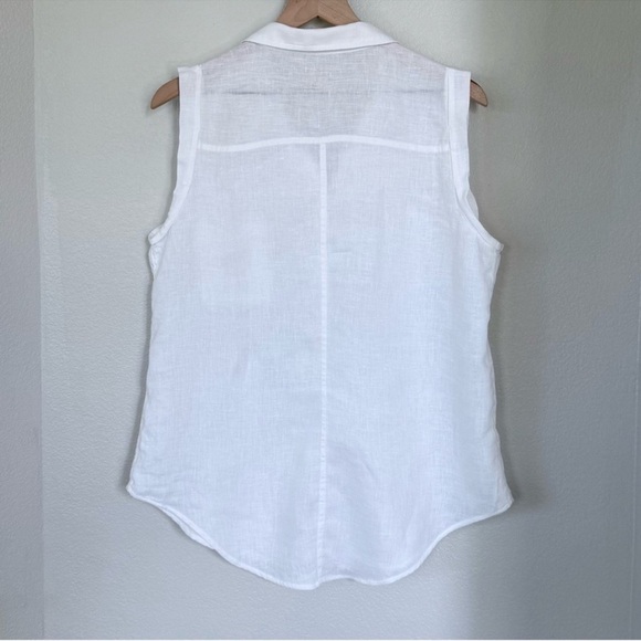 Lilly Pulitzer Breelyn Linen Sleeveless Button Down Size Large - Picture 4 of 6